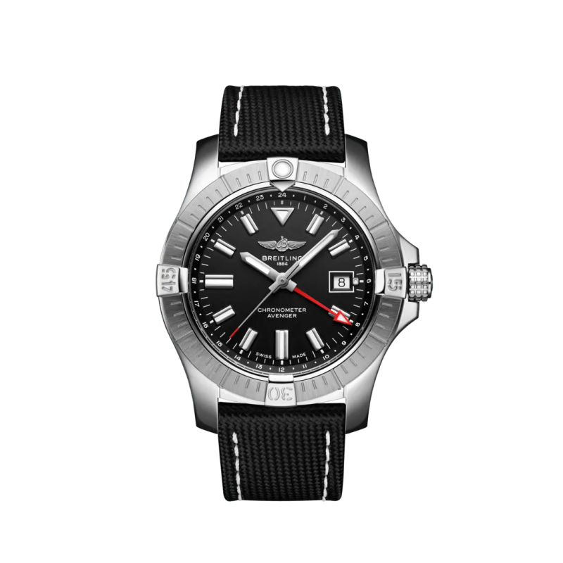 Montre Breitling Avenger Automatic GMT 43 Bracelet en cuir