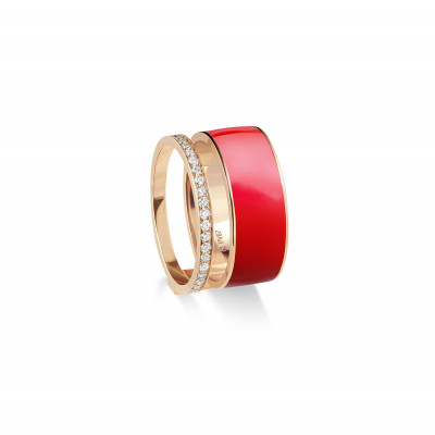 Red Repossi Berber Ring