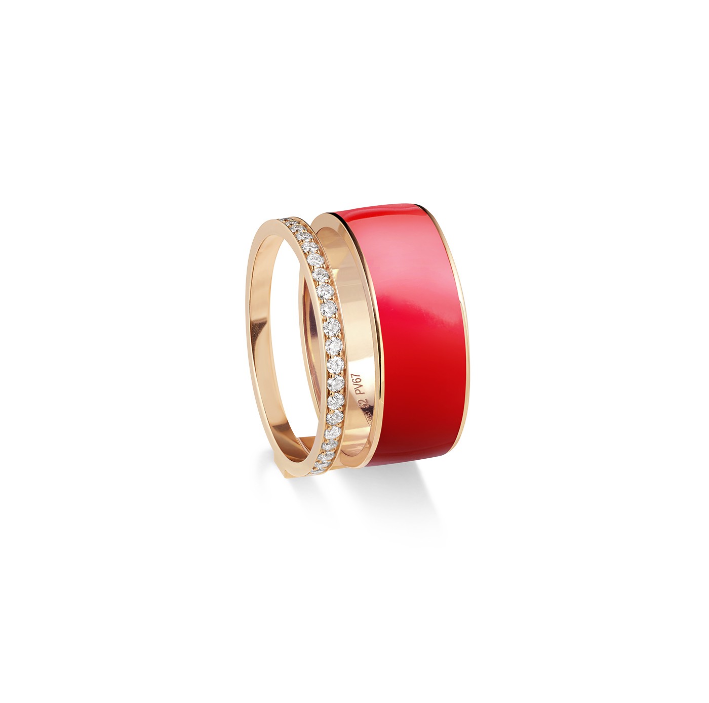 Red Repossi Berber Ring