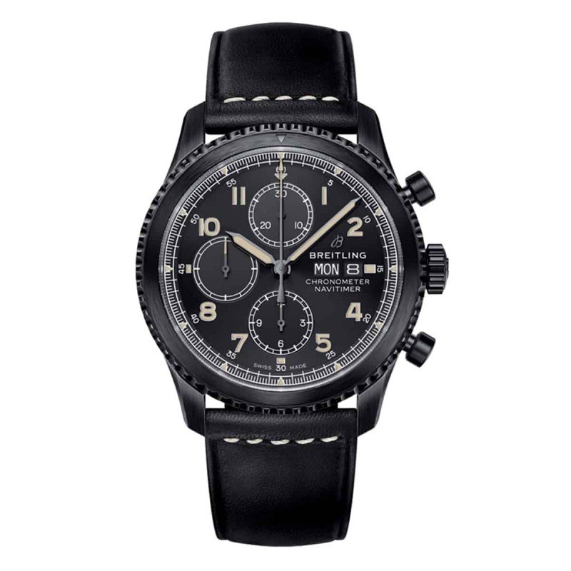 Navitimer 8 chronographe 43 mm acier revetement