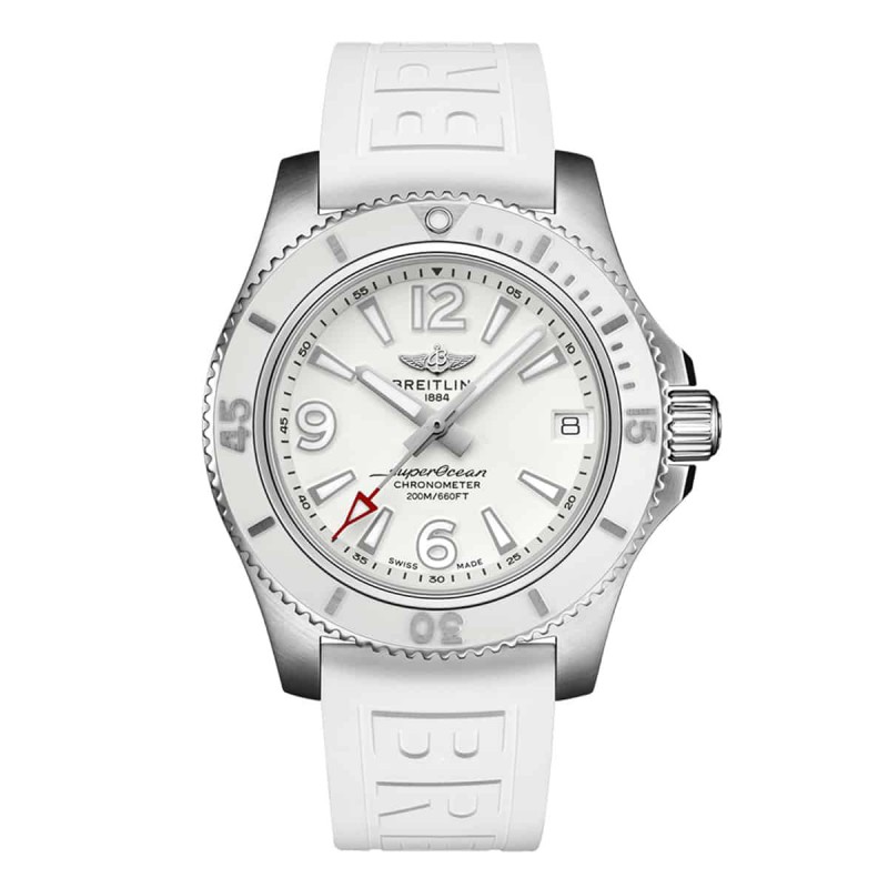 Superocean ii automatic 36mm acier cadran blanc