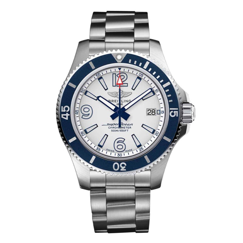 Superocean ii automatic 42mm acier cadran blanc