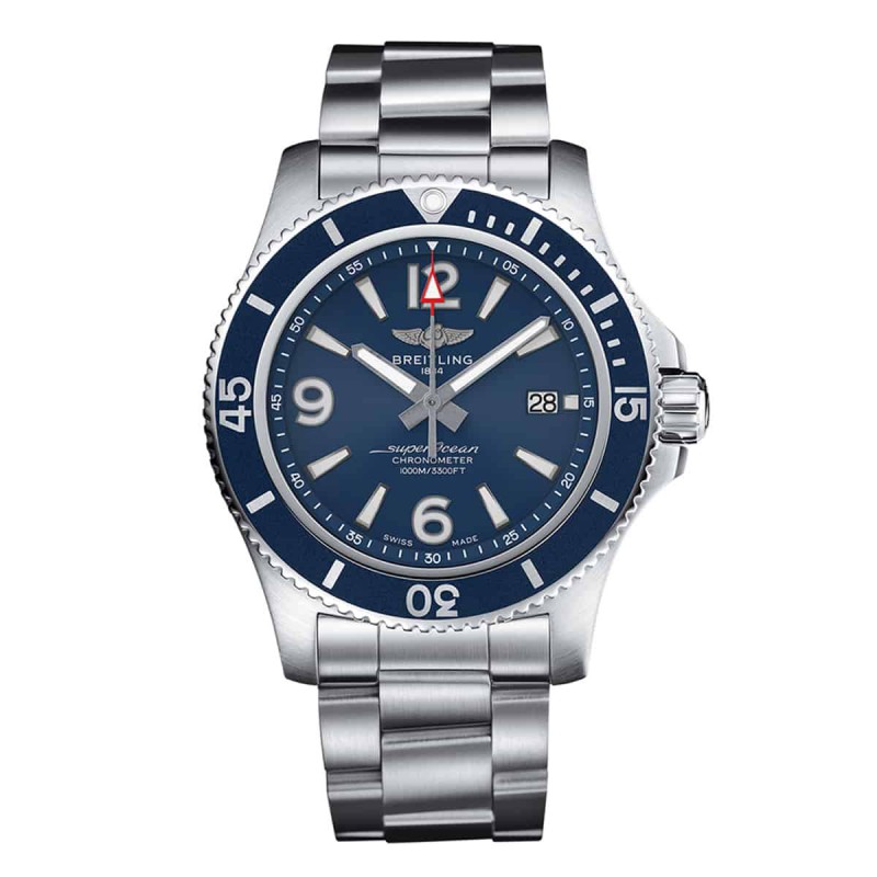 Superocean ii automatic 44 mm acier cadran bleu