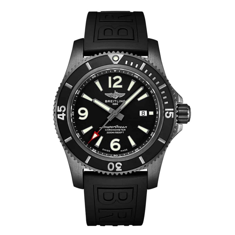 Breitling Superocean Automatic 46 Black Steel Watch
