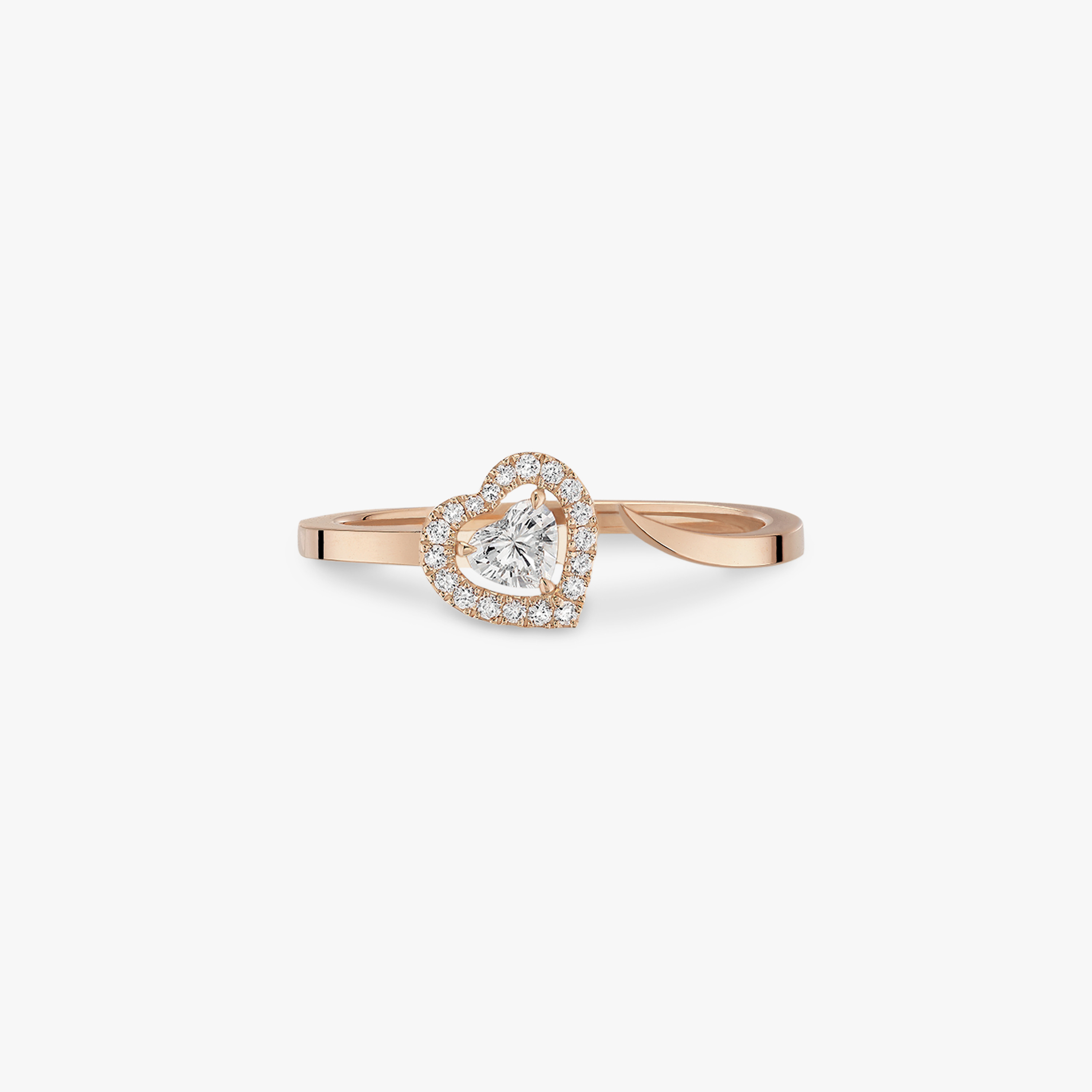 Joy Coeur ring in pink gold by Messika