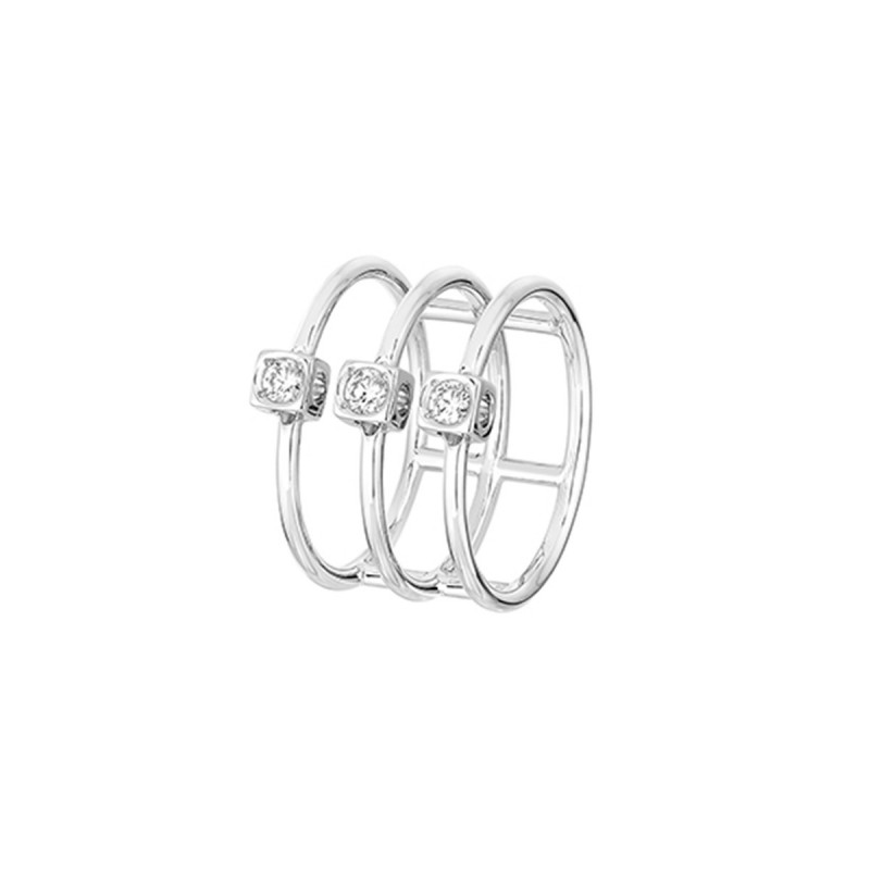 Dinh Van Le Cube Triple Diamond Ring