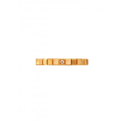 Bague Ice Cube de Chopard or rose diamant