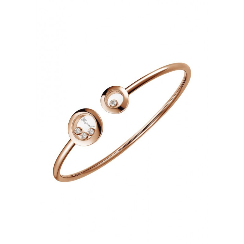 Happy Diamonds bracelet by Chopard Jonc in pink gold