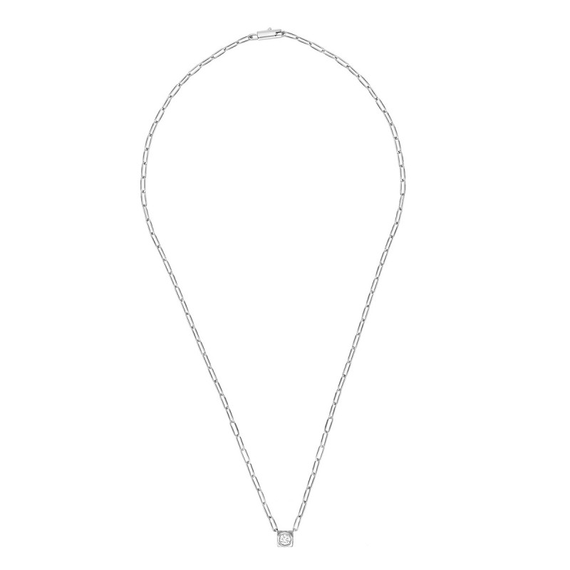 Collier Dinh Van Le Cube Diamant Grand Modèle Or blanc