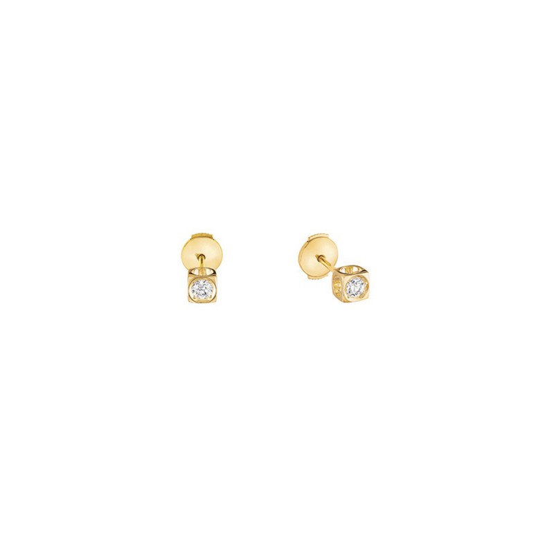 Puces d’oreilles Dinh Van Le Cube Diamant Moyen Modèle