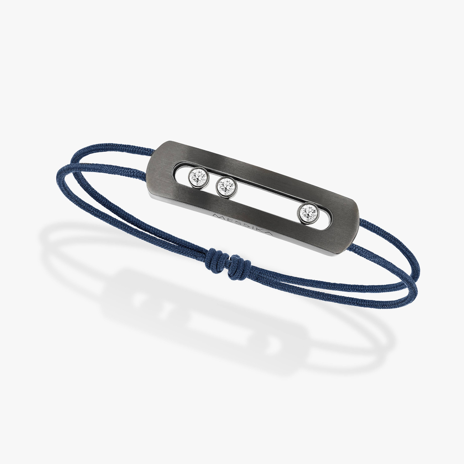 Move Titanium Graphite Cord Bracelet from Messika