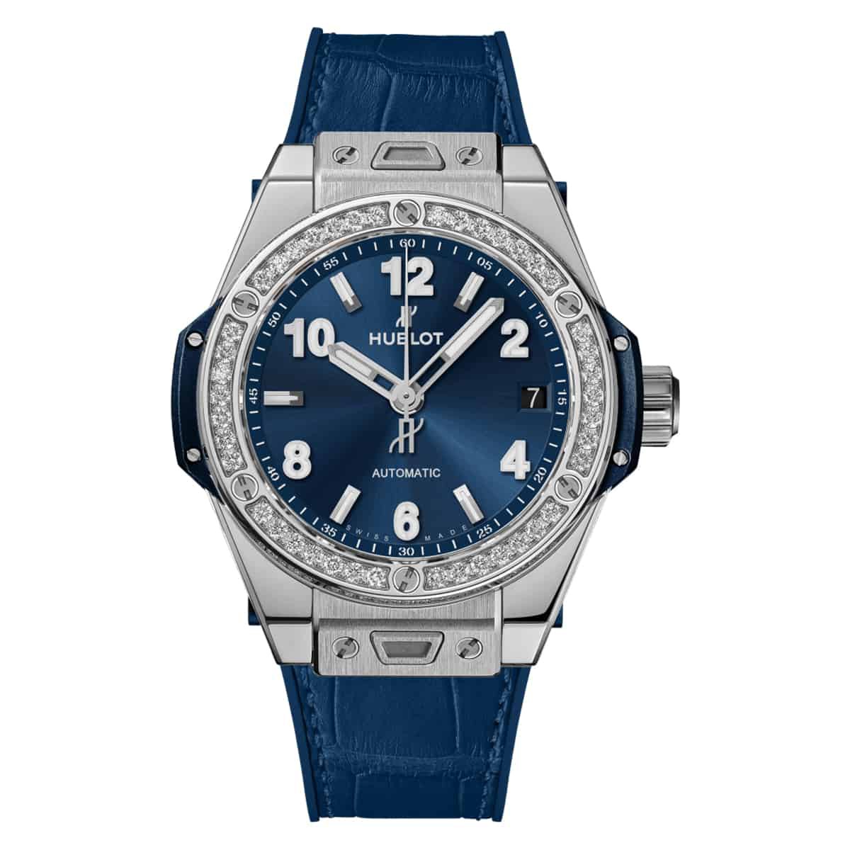 Montre Hublot Big Bang One Click Steel Blue Diamonds