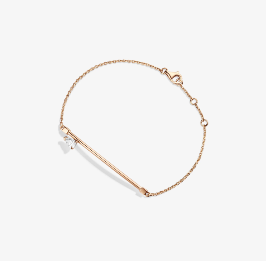 Repossi Bracelet Set on empty in pink gold