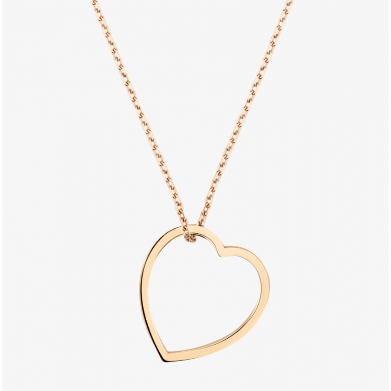Antifer Heart long pendant in rose gold