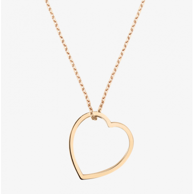 Antifer Heart long pendant in rose gold
