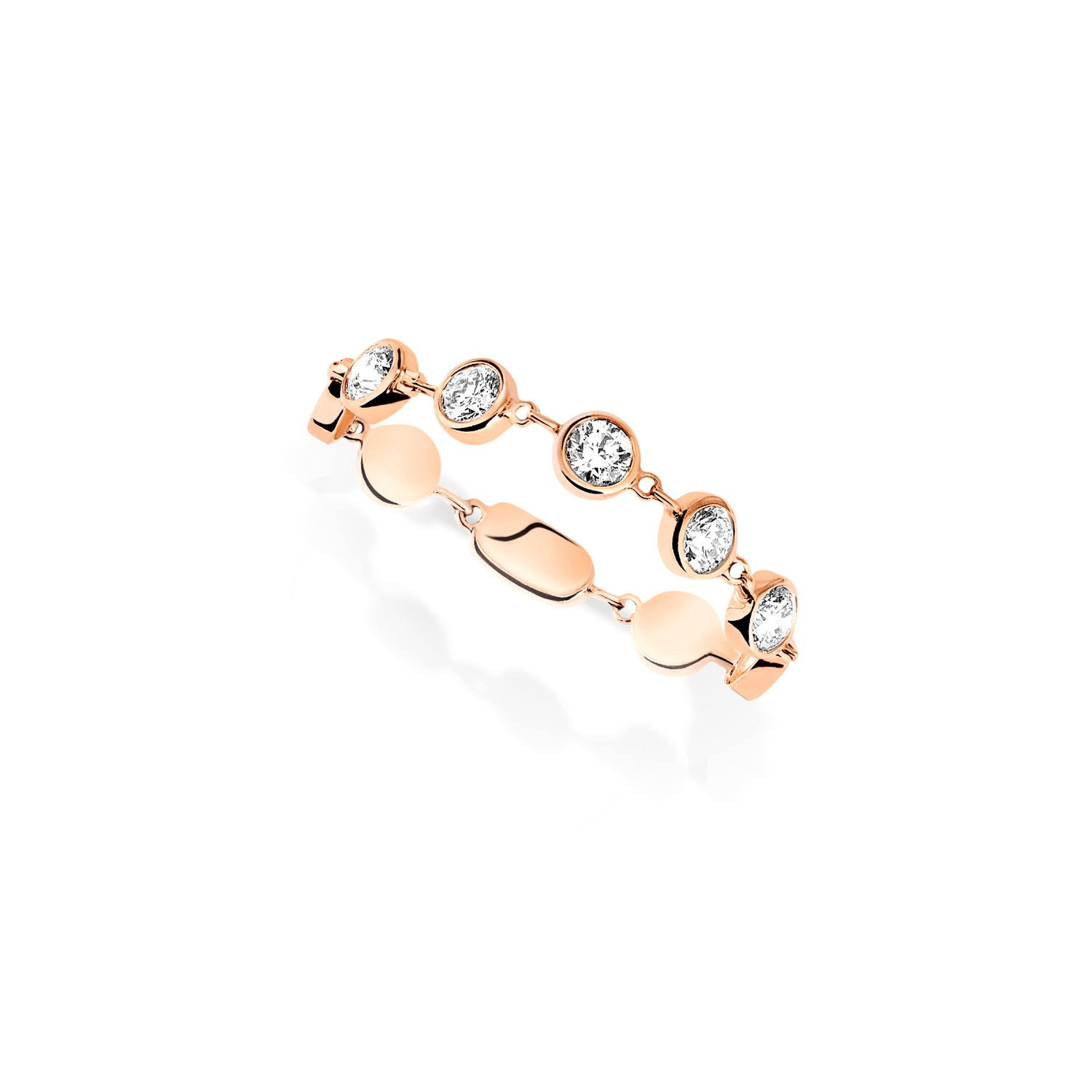 Messika D-Vibes Ring Pink gold Small Model