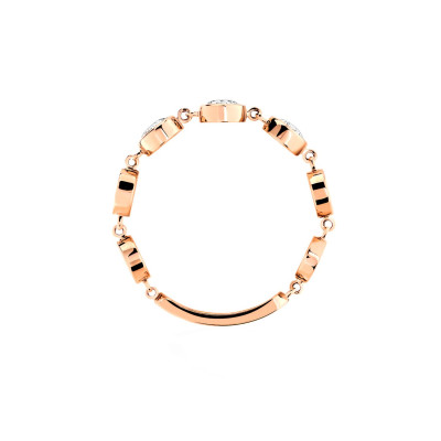 Bague Messika D-Vibes Or rose Moyen Modèle