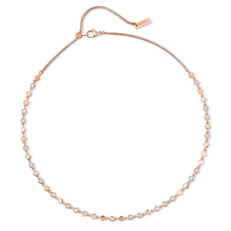 Collier Messika D-Vibes Or Rose Moyen Modèle