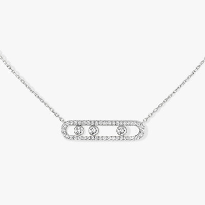 Messika Move Pavé Necklace White gold