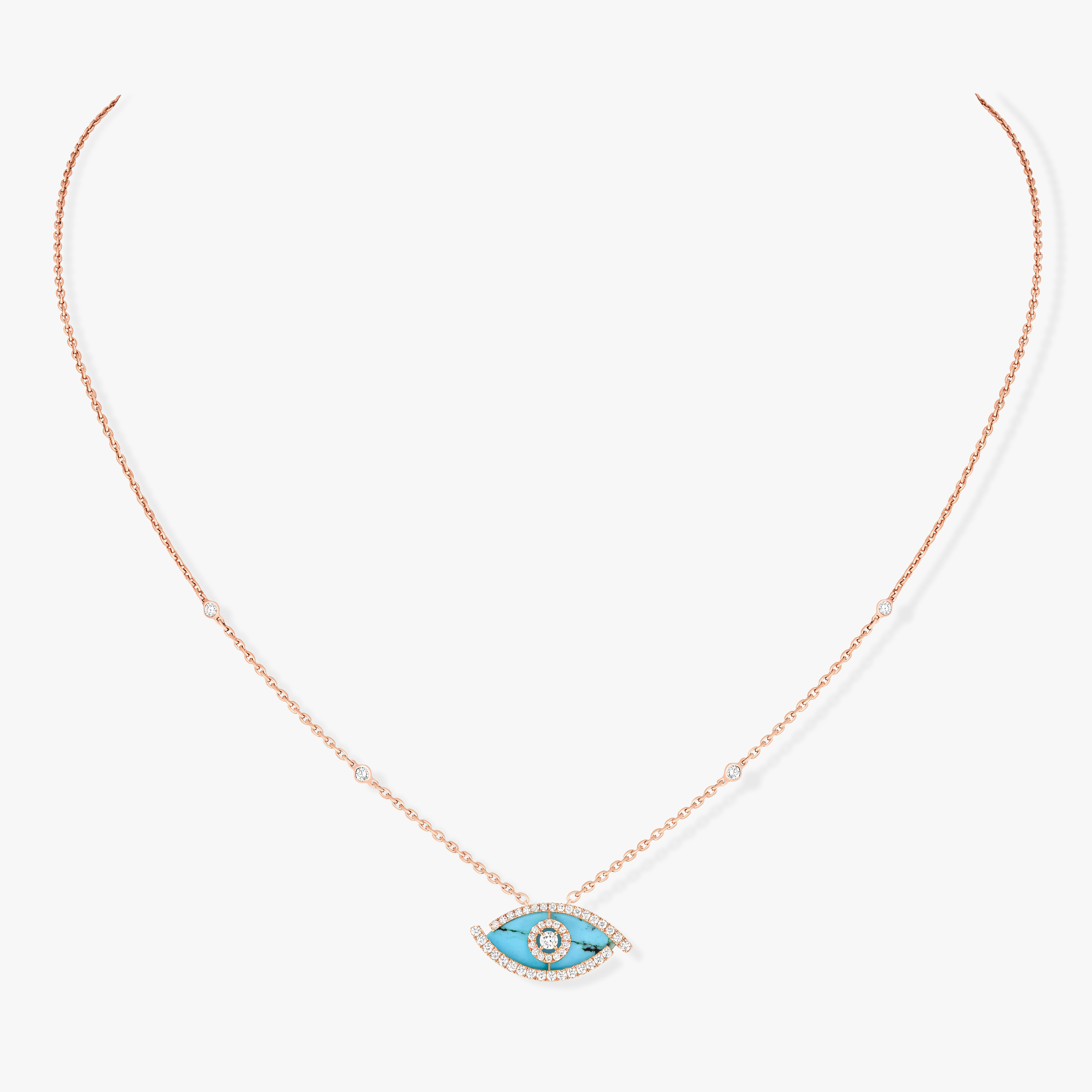 Messika Lucky Eye Turquoise Necklace