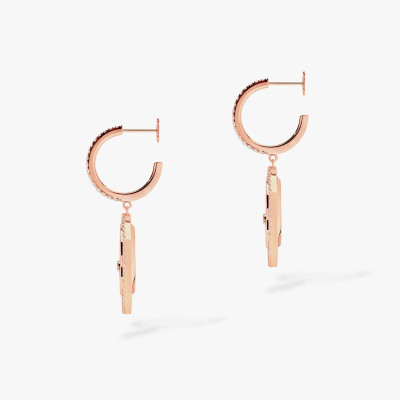 Lucky Move PM White Mother-of-Pearl Earrings by Messika
