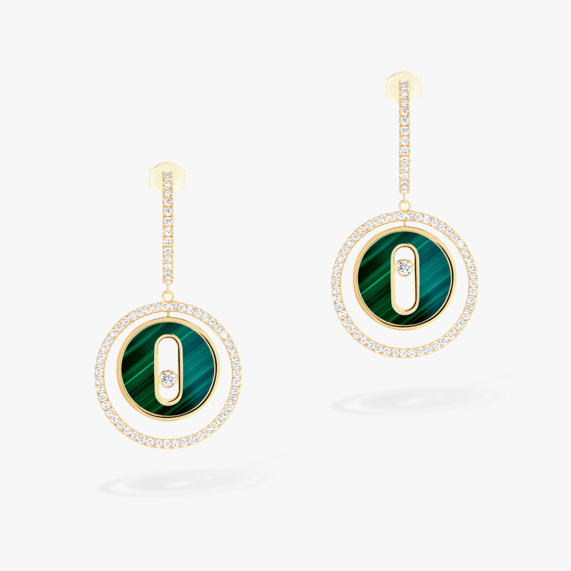 Lucky Move PM Malachite Earrings by Messika
