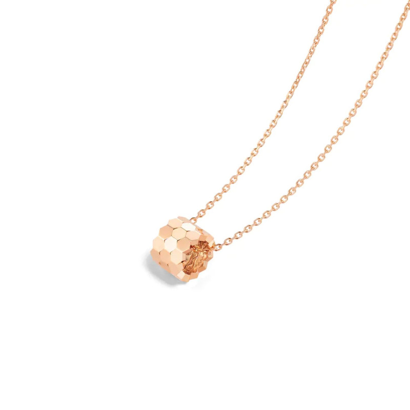 Bee my love rose gold pendant on chain
