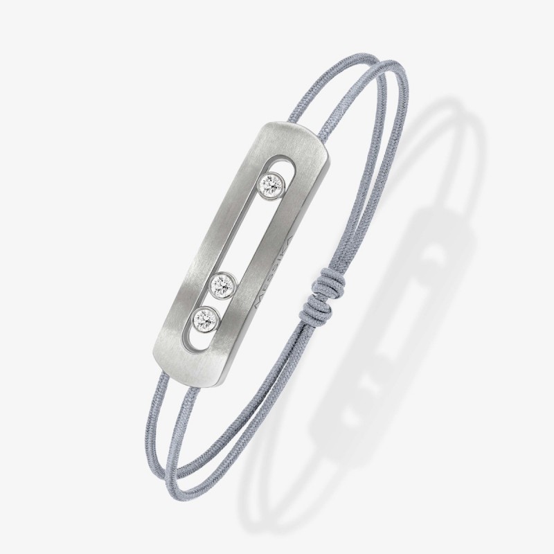 Bracelet Sur Cordon Move Titanium Naturel de Messika