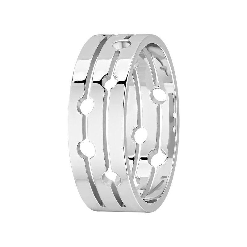 Pulse mm ring white gold