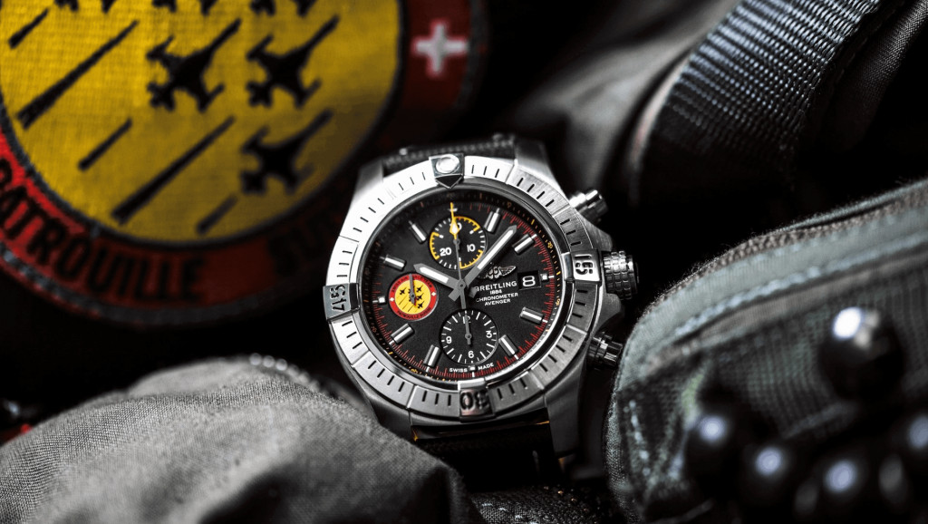 Breitling et le modèle  Avenger Swiss Air Force Team Limited Edition